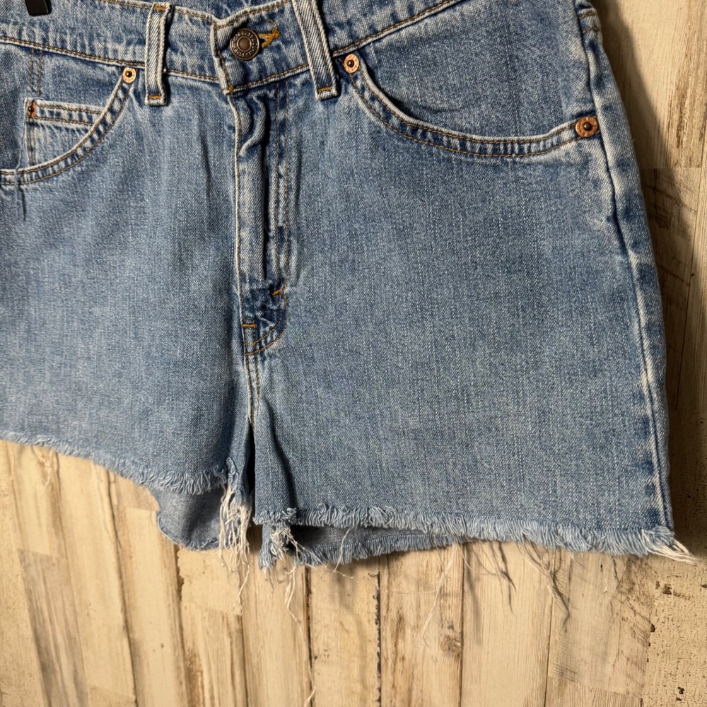 Vintage 90s Levis Denim Jean Mom‎ Short High Waist USA White Tab Womens Size 7 - Picture 2 of 6